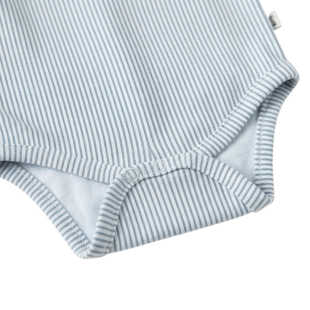 Stripe Short-Sleeve Baby Bodysuit