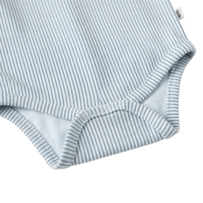 Stripe Short-Sleeve Baby Bodysuit
