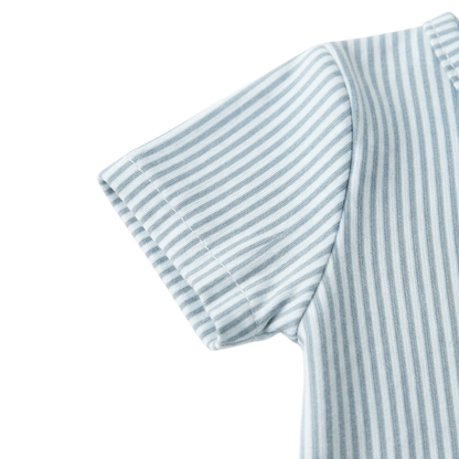 Stripe Short-Sleeve Baby Bodysuit