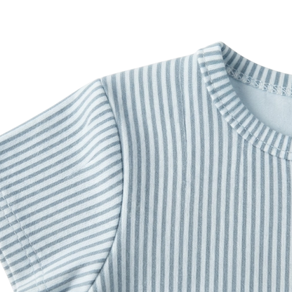 Stripe Short-Sleeve Baby Bodysuit