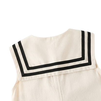 Preppy Sleeveless Baby Outfit