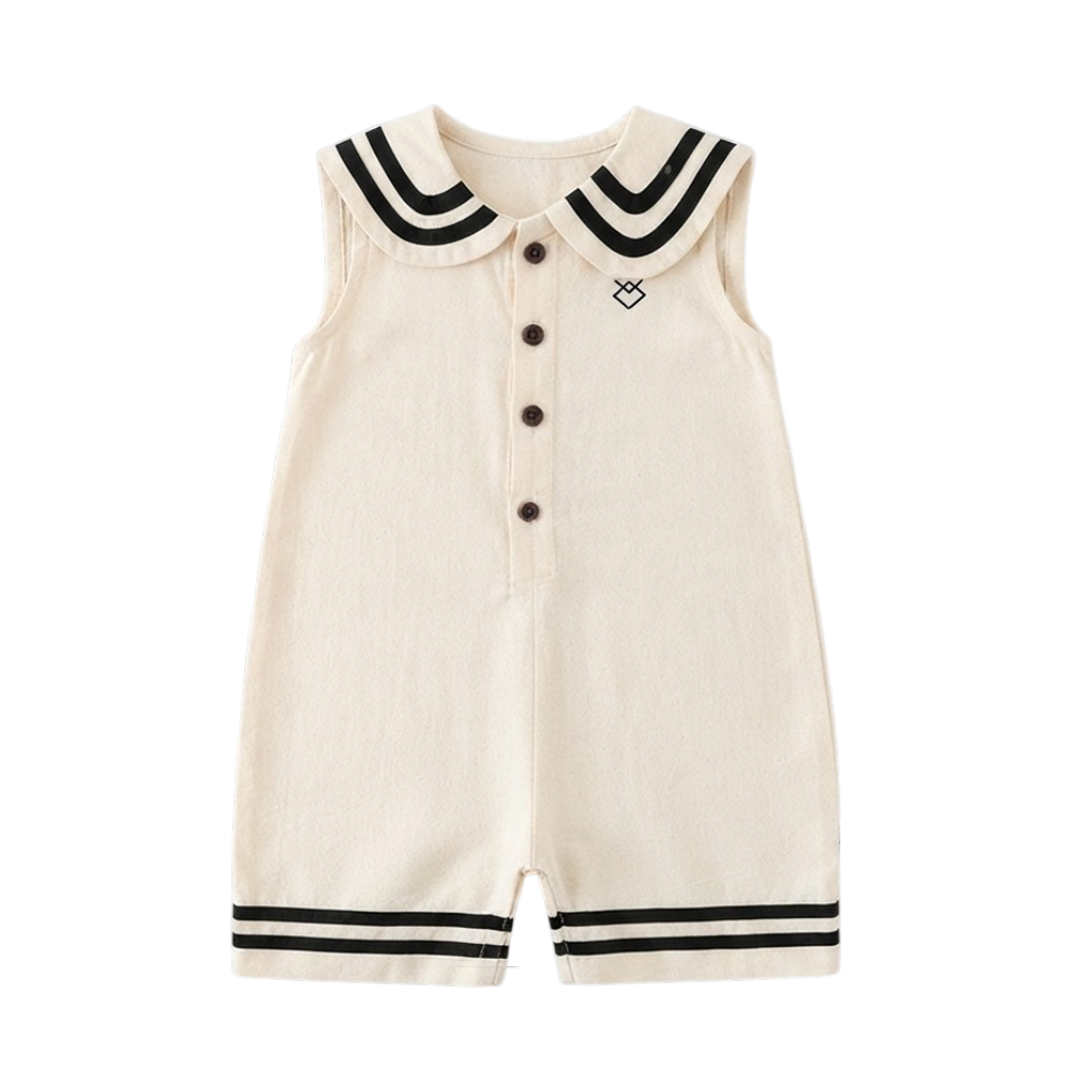 Preppy Sleeveless Baby Outfit