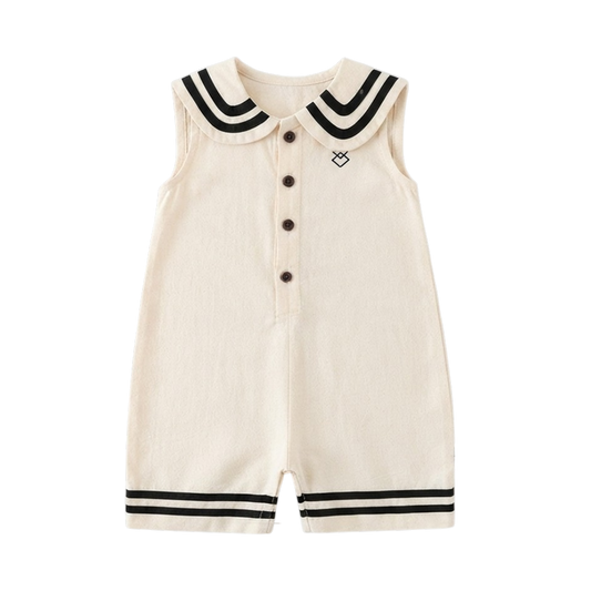 Preppy Sleeveless Baby Outfit
