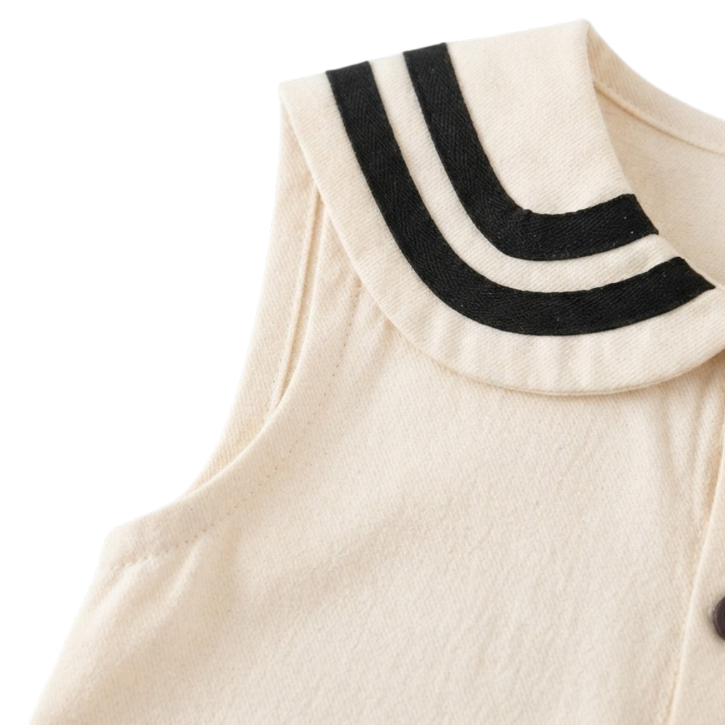 Preppy Sleeveless Baby Outfit