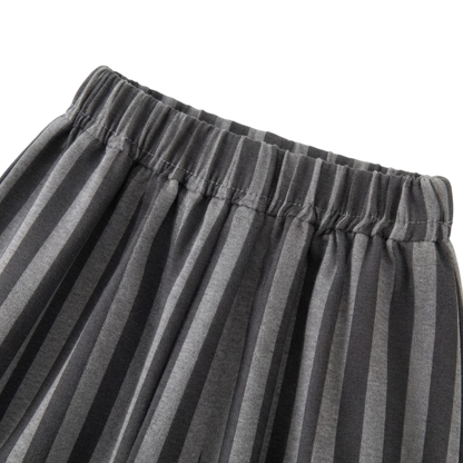 Grey Elephant Top and Stripe Pants Baby Set