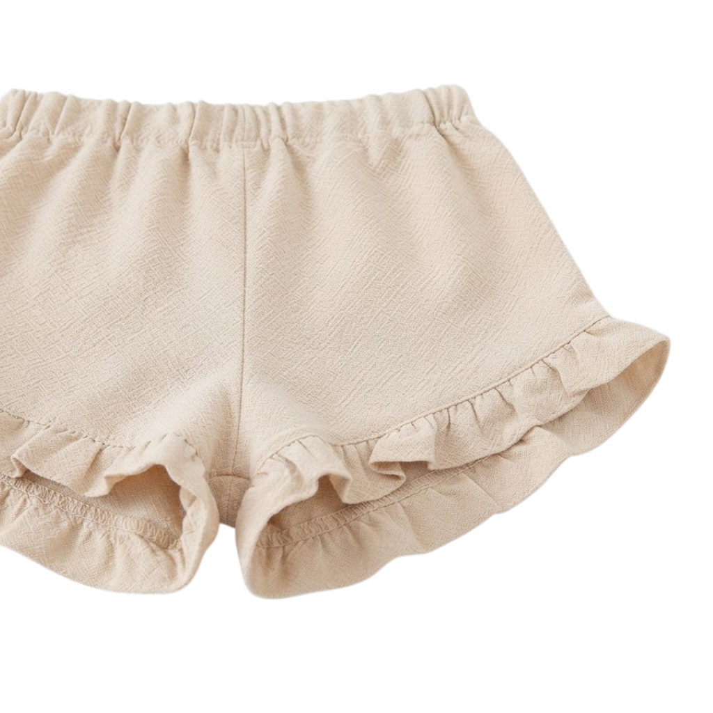Cream Woodland Floral Bow Baby Outfit Set