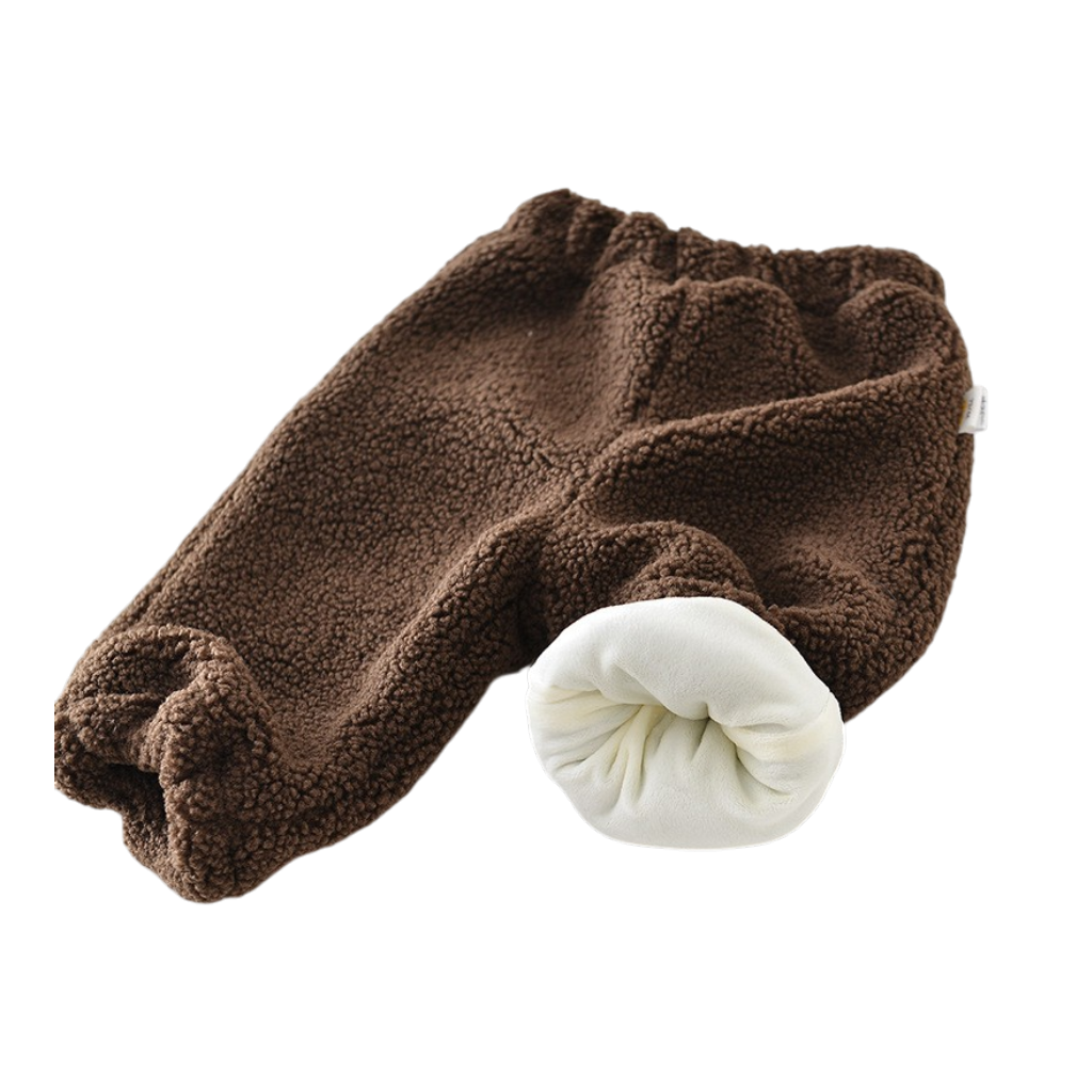 Brown Bear Pocket Plush Baby Pants