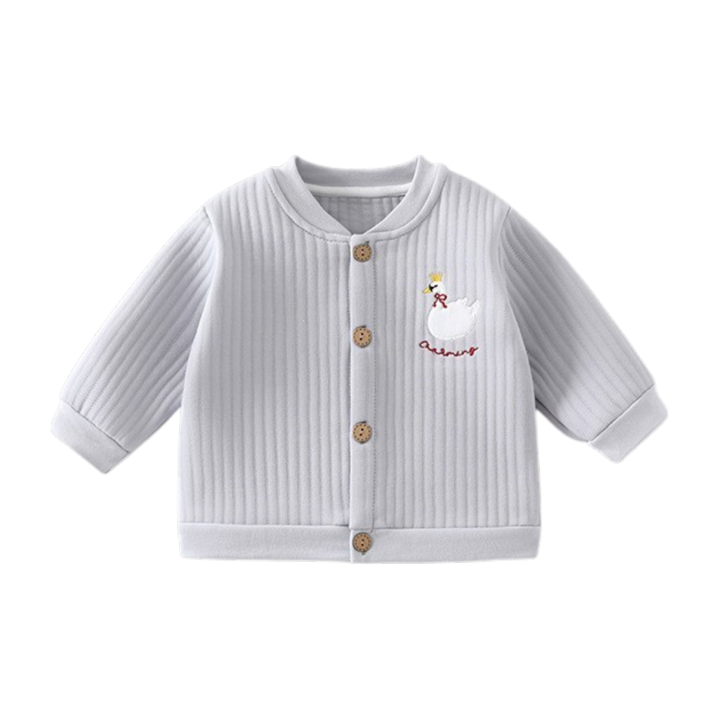 Mist Blue Swan Baby Cardigan