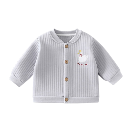 Mist Blue Swan Baby Cardigan