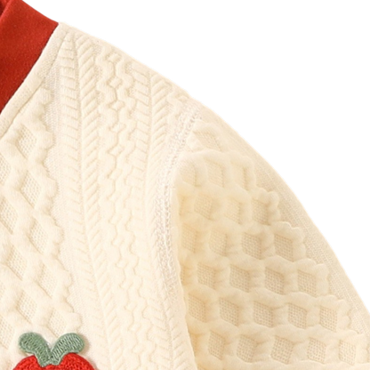 Red Apple Quilted Baby Romper