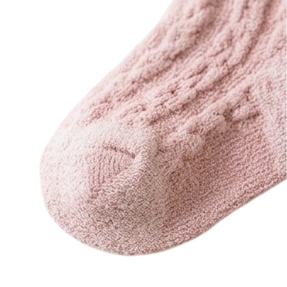 Pink Bow Winter Baby Socks