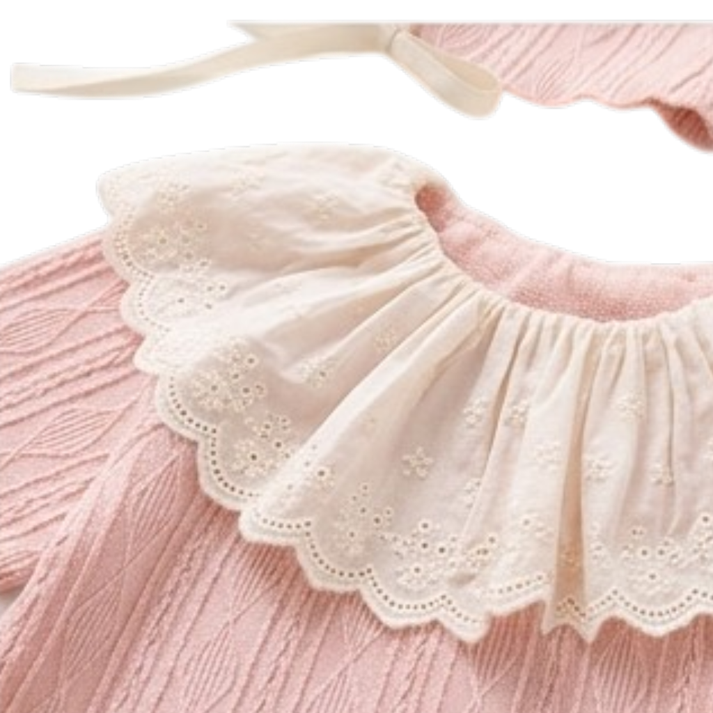 Pink Baby Bodysuit & Hat Set styled product image