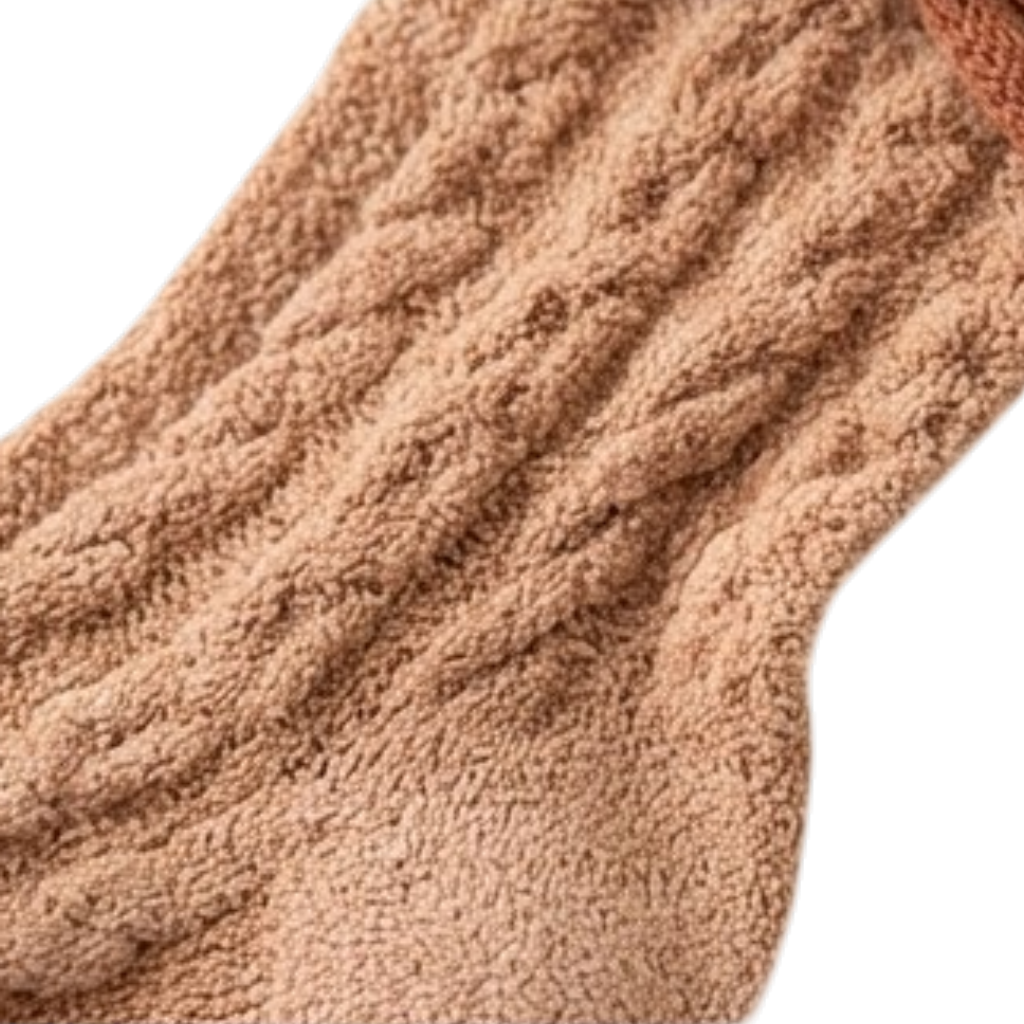 Khaki Bow Winter Baby Socks