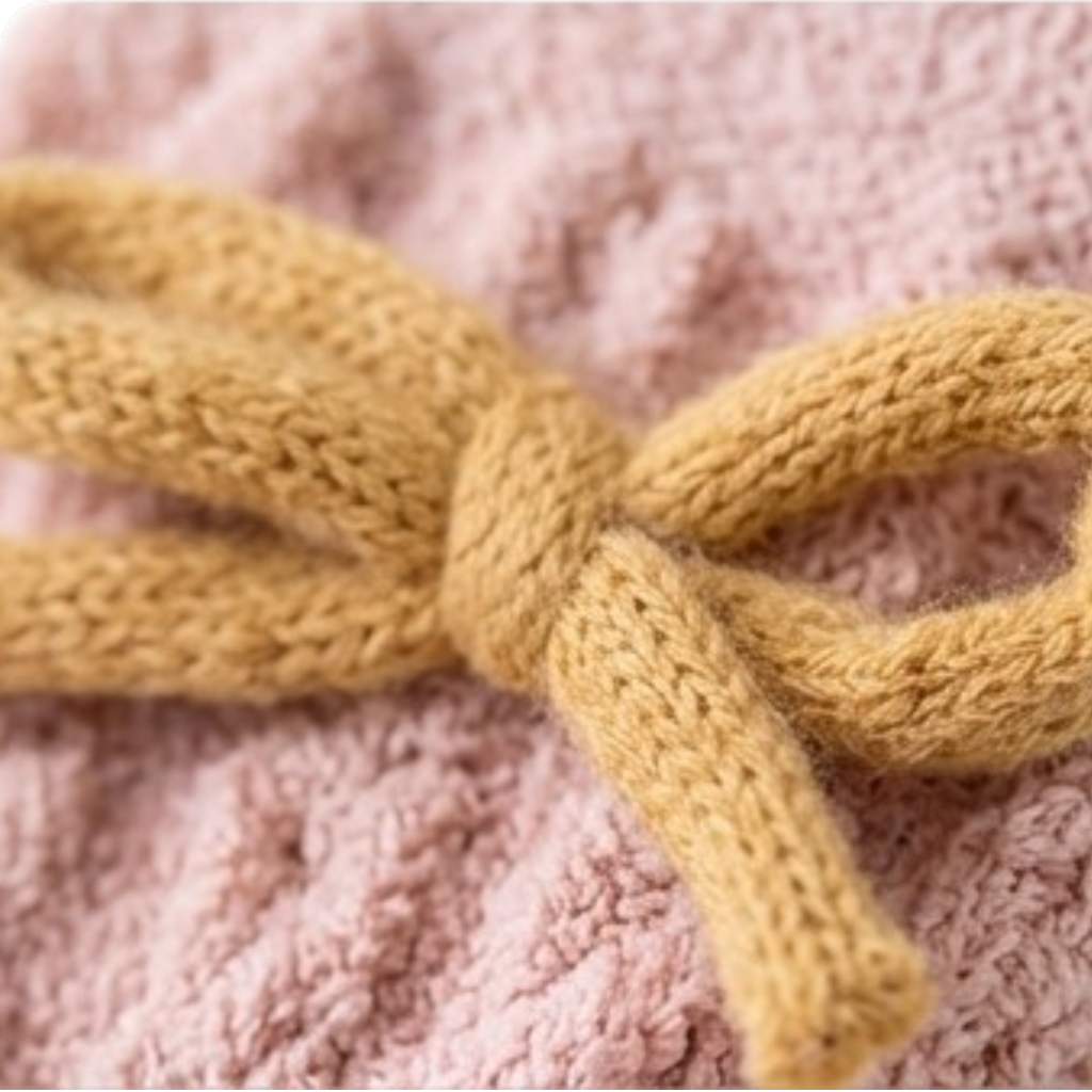 Pink Bow Winter Baby Socks
