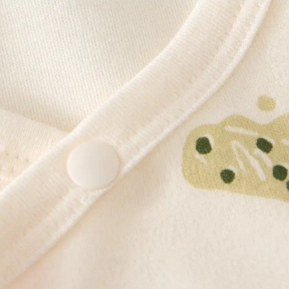 Cream Popsicle Wrap Long-Sleeve Baby Bodysuit