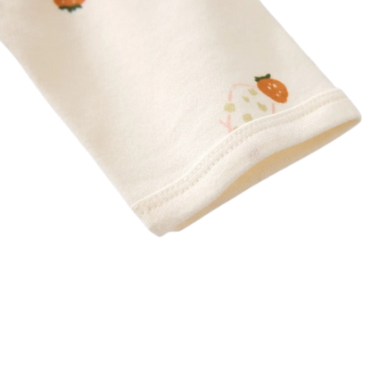 Cream Popsicle Wrap Long-Sleeve Baby Bodysuit