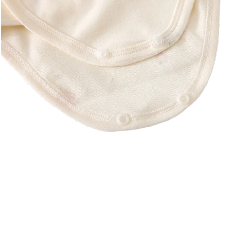 Cream Popsicle Wrap Long-Sleeve Baby Bodysuit