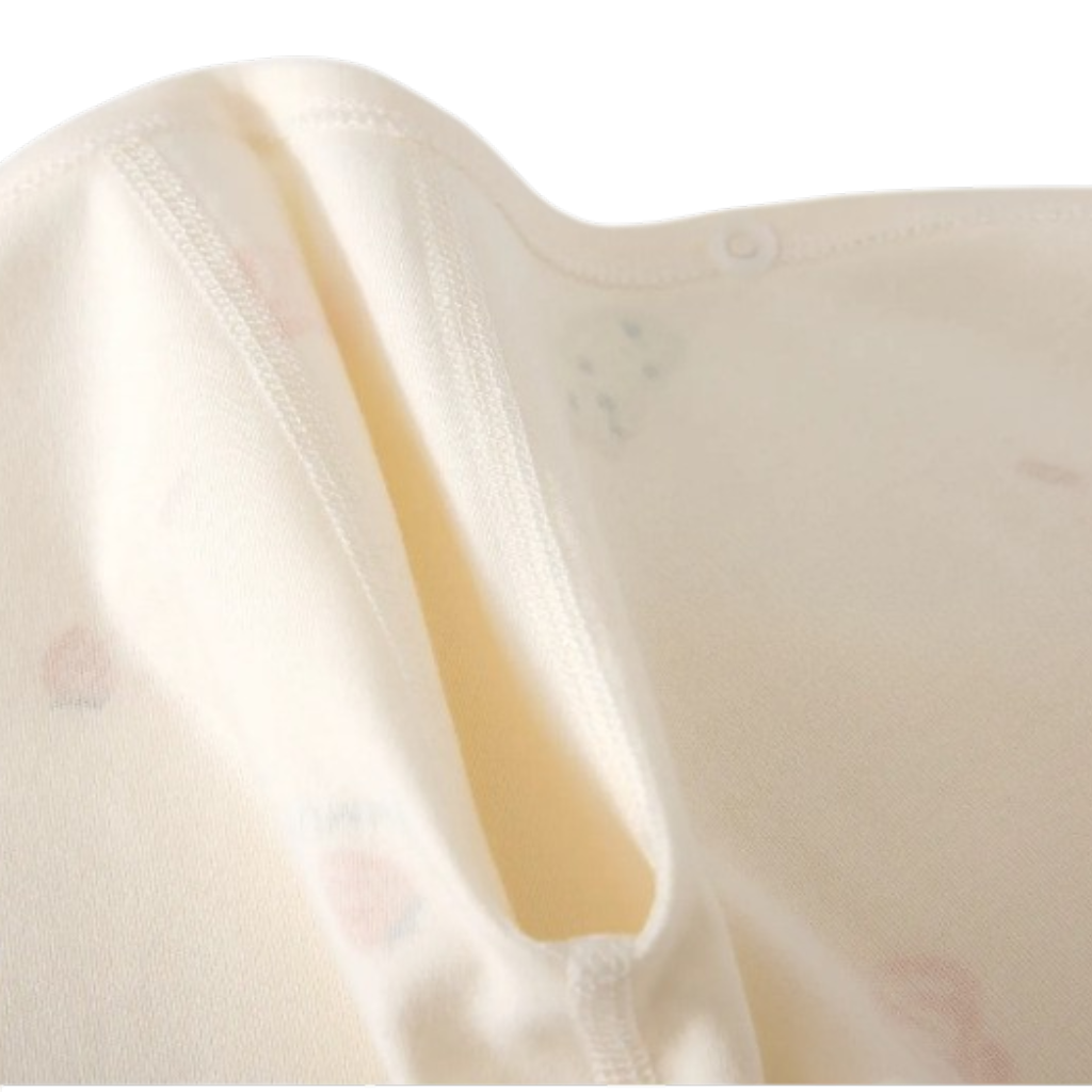 Cream Popsicle Wrap Long-Sleeve Baby Bodysuit