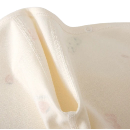 Cream Popsicle Wrap Long-Sleeve Baby Bodysuit