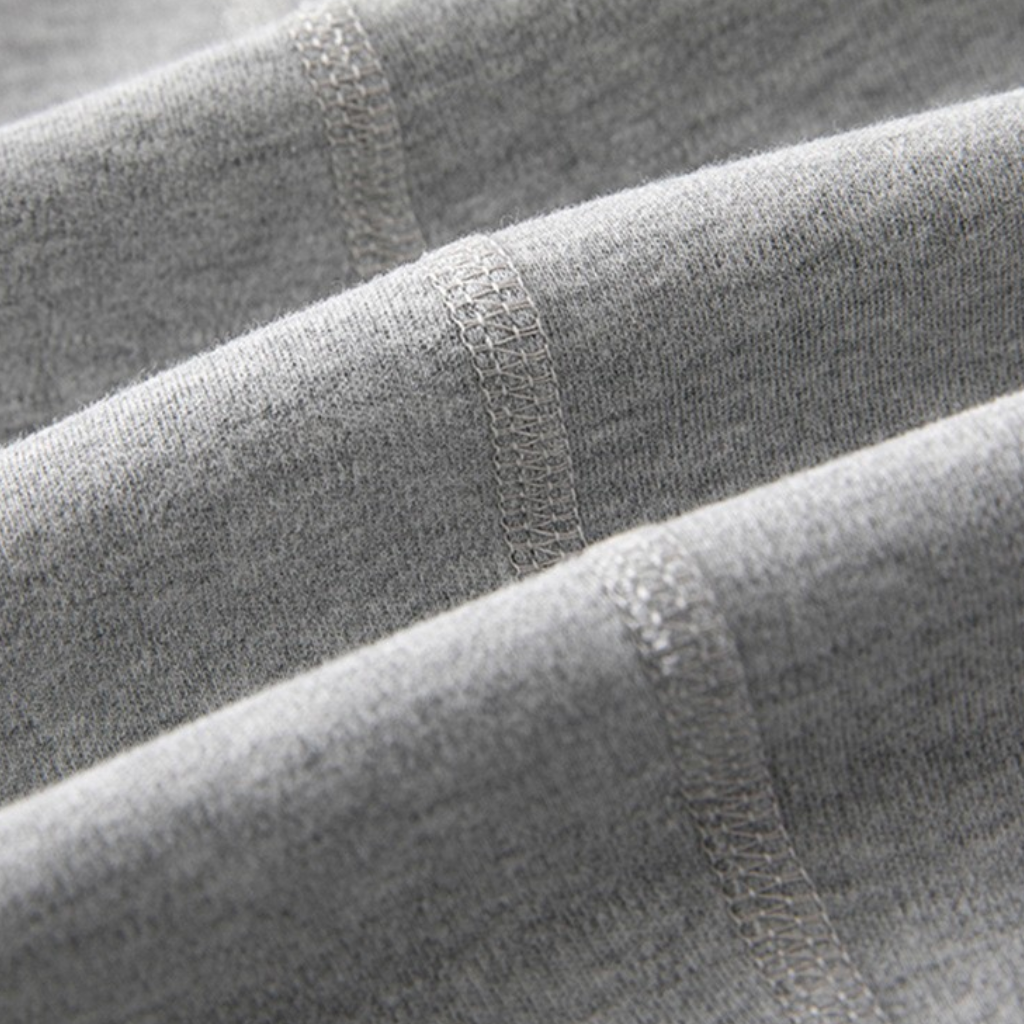 Grey Apple Long-Sleeve Baby Romper