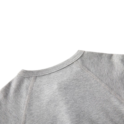 Grey Apple Long-Sleeve Baby Romper