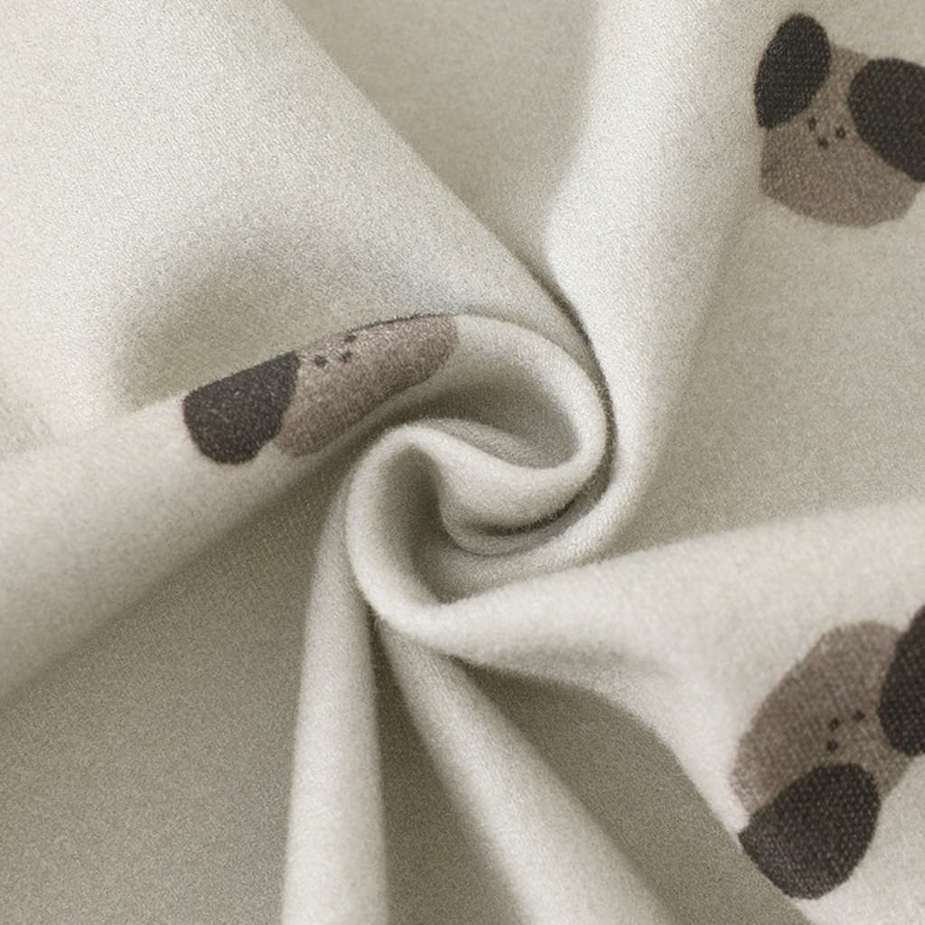 Warm Greige Long Sleeve Baby Bodysuit