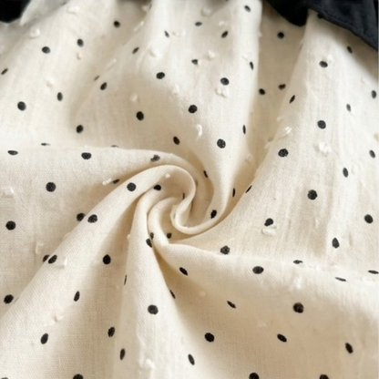 Ivory Black Polka Dot Baby Bodysuit