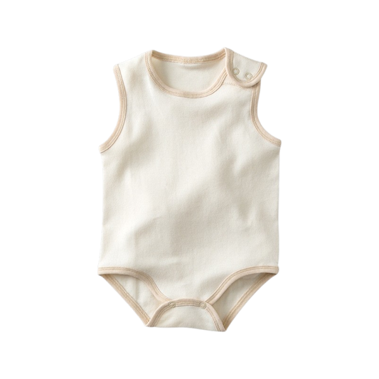 Simple Shoulder-Button Baby Bodysuit styled product image