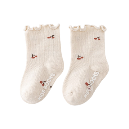 Ruffle Cherry Baby Socks styled product image