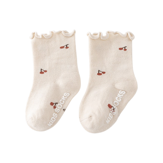 Ruffle Cherry Baby Socks styled product image