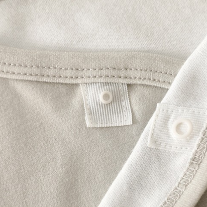 Warm Greige Long Sleeve Baby Bodysuit