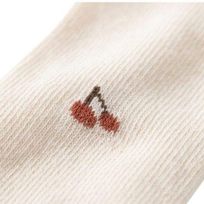 Ruffle Cherry Baby Socks styled product image, view 3