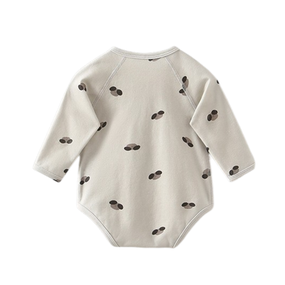 Warm Greige Long Sleeve Baby Bodysuit
