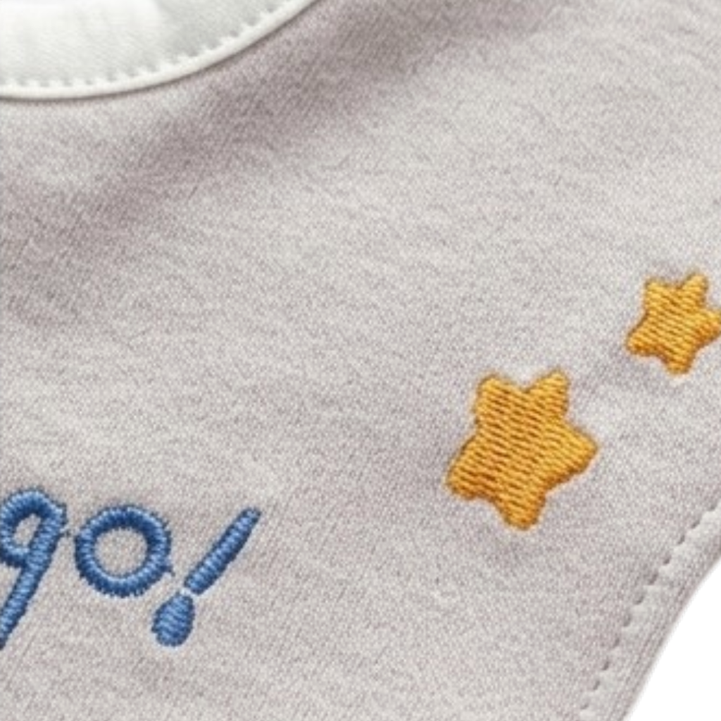 Little Pear Baby Bib styled product image, view 2