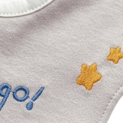 Little Pear Baby Bib styled product image, view 2