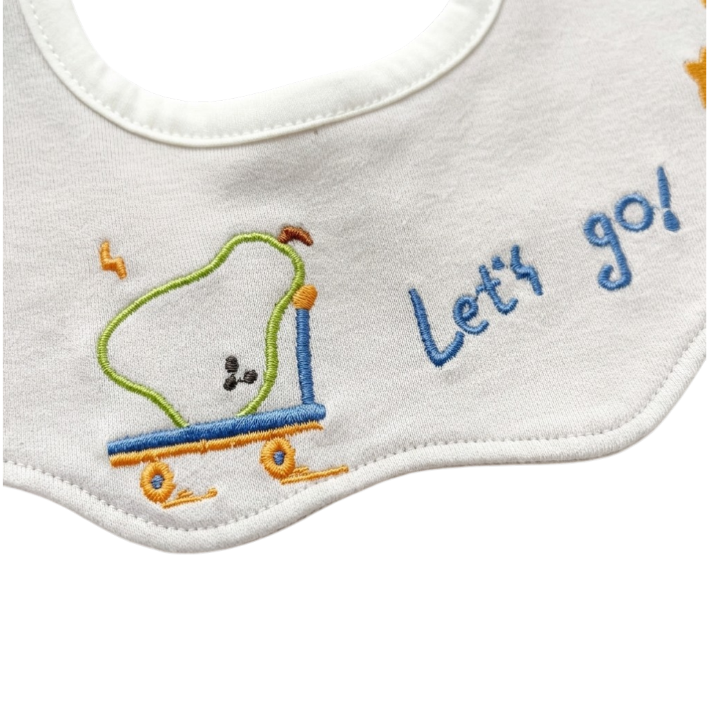 Little Pear Baby Bib styled product image