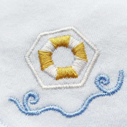 Ocean Sailboat Baby Bib styled product image