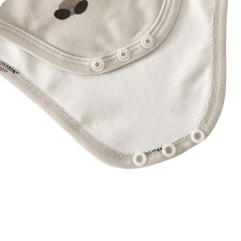 Warm Greige Long Sleeve Baby Bodysuit