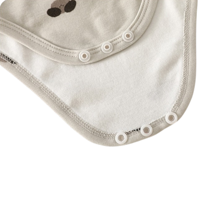 Warm Greige Long Sleeve Baby Bodysuit