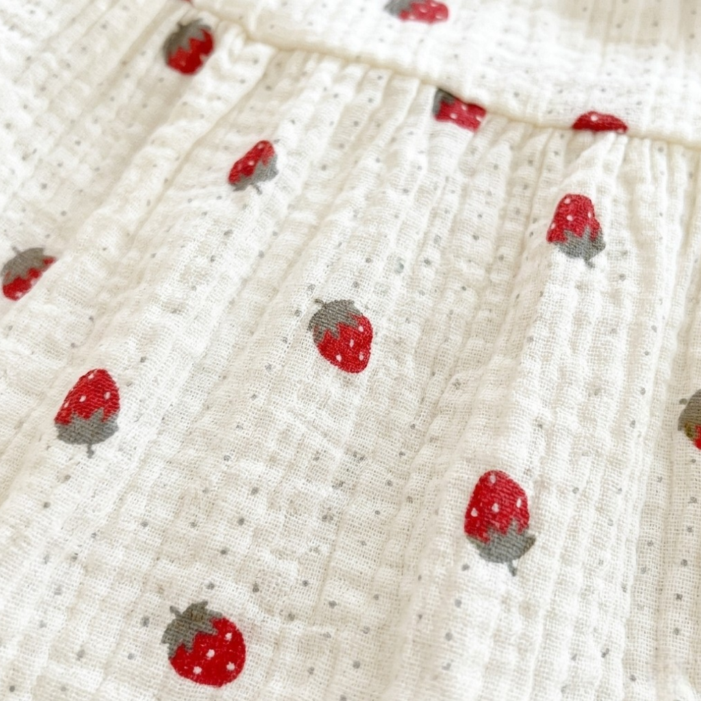 Strawberry Sleeveless Baby Bodysuit