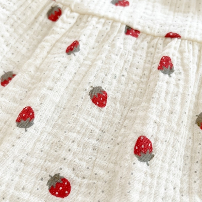 Strawberry Sleeveless Baby Bodysuit