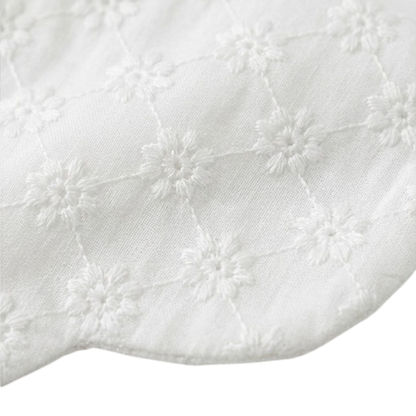 Floral Embroidered Baby Bib styled product image