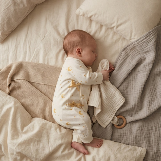 Star and Moon Baby Bodysuit styled product image