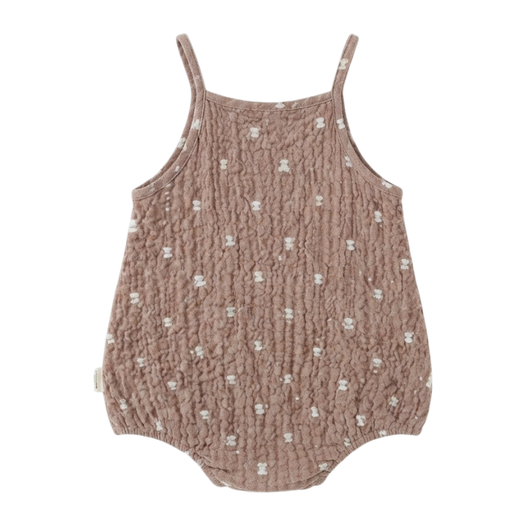 Cocoa Tiny-Floral Textured Sleeveless Baby Outfit