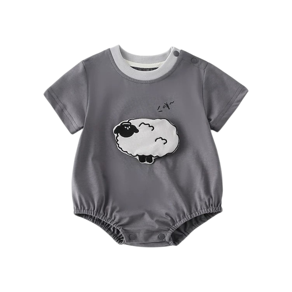 Grey Sheep Short-Sleeve Baby Bodysuit
