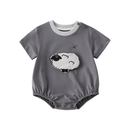 Grey Sheep Short-Sleeve Baby Bodysuit