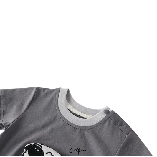 Grey Sheep Short-Sleeve Baby Bodysuit