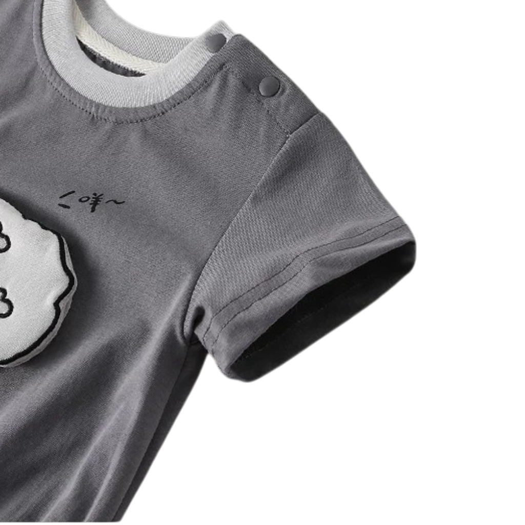 Grey Sheep Short-Sleeve Baby Bodysuit