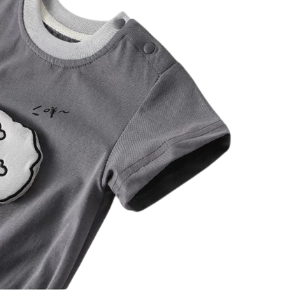 Grey Sheep Short-Sleeve Baby Bodysuit