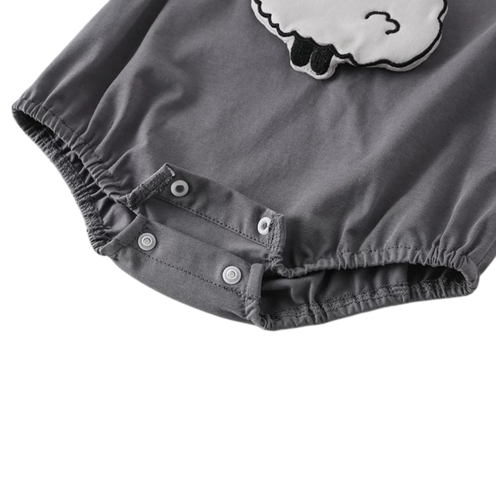 Grey Sheep Short-Sleeve Baby Bodysuit